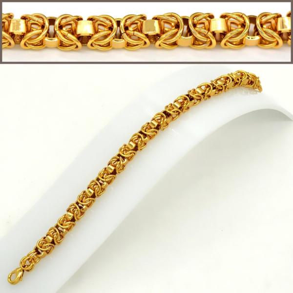 Hot Selling items Fashion jewelry Men or Womans bracelet Bangle 18K Real Gold Plated Link
