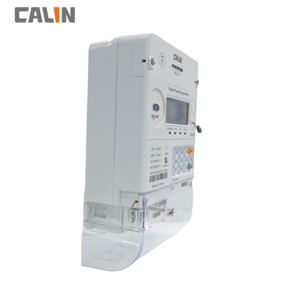 Card Prepayment Single Phase Electric Meter , Surge Protection Wireless Power Meter