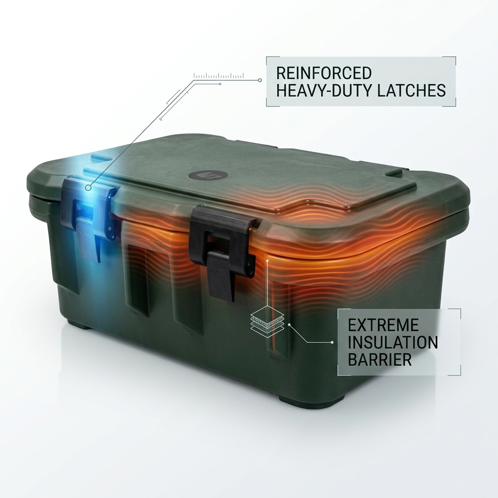 30L Military Insulated Food Containers Portable GN Pan Carrier Hot Meal Delivery Army Field Feeding