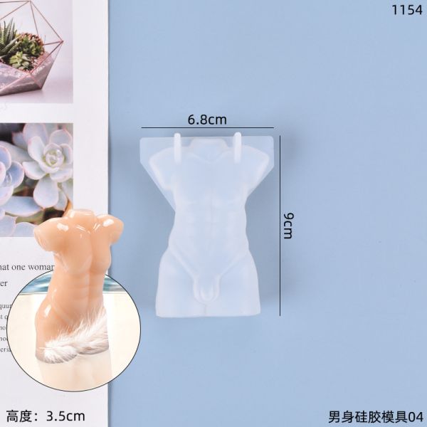 DIY crystal dropper mold simulates human body, male body, female body, model, stage decoration, silicone mold
