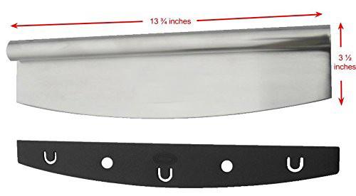 Amazon Hot sale Pizza Cutter Sharp Rocker Blade With Cover Heavy Duty Stainless Steel Pizza knife Dishwasher Safe
