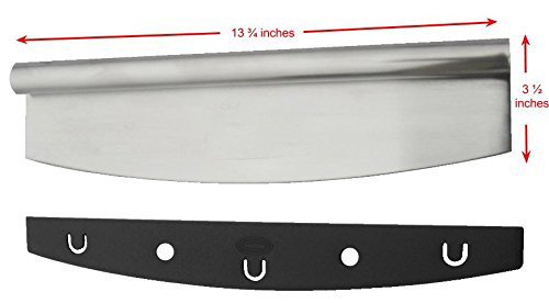 Amazon Hot sale Pizza Cutter Sharp Rocker Blade With Cover Heavy Duty Stainless Steel Pizza knife Dishwasher Safe