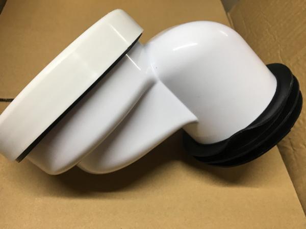 PP Material Toilet 100mm Offset Pan Connector , Toilet Pipe Fittings Without Burrs