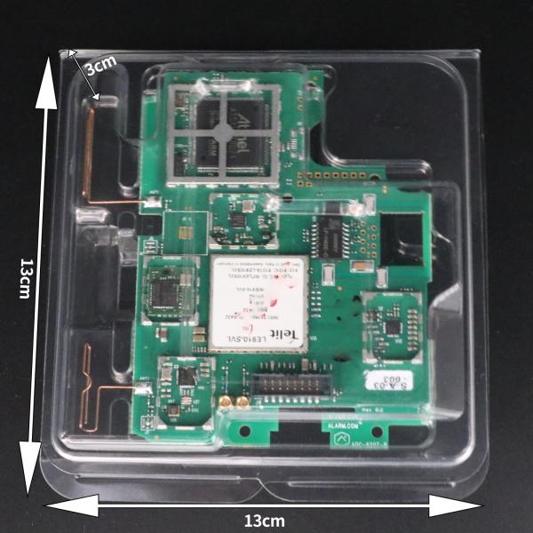Plateaux d'emballage à vide jetables Plateau électronique transparent en plastique PET