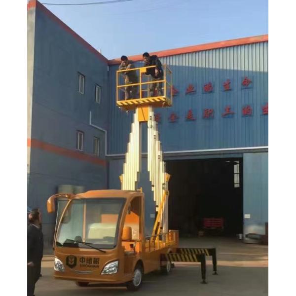 Aluminum Alloy Truck Mounted Scissor Lift For Outdoor Aerial Clean Or Maintenance