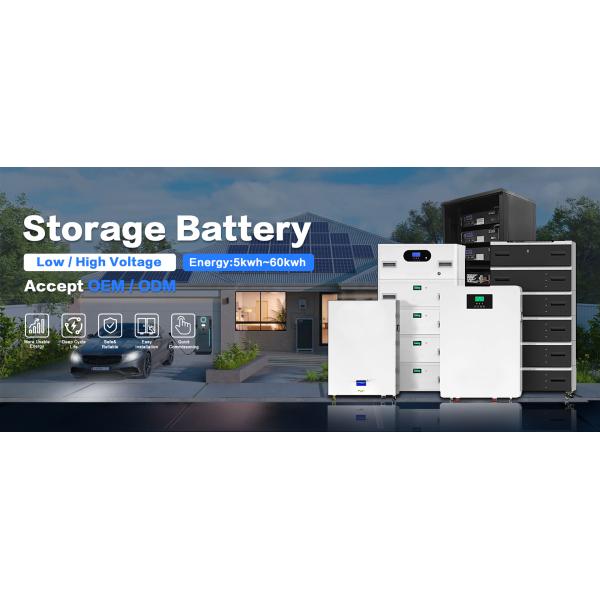 Литий-ионный аккумулятор ODM перезаряжаемые 48V 100AH 200AH 300AH OEM батареи лития LiFePo4 для домашнего хранения солнечной энергии