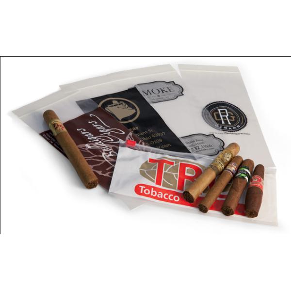 Custom printed tobacco leaf plastic bag doypack zipper pouches