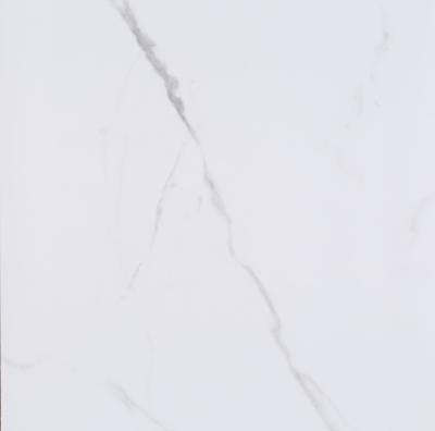 Artificial Marble Effect Kitchen Floor Tiles 24X 24 Luxury Carrara White Color