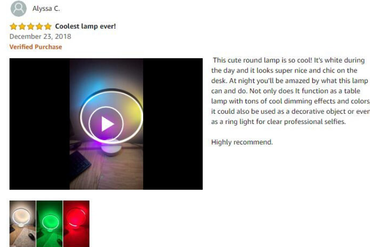 Remote Control Mood Lighting Lamp Colorful Solar Table Lamp 3000K