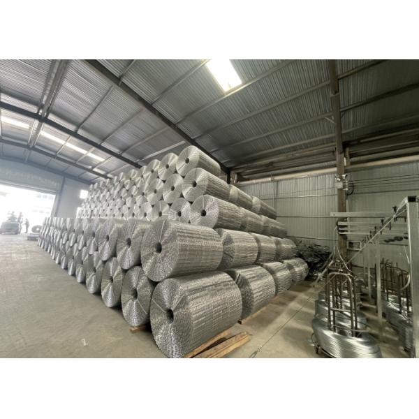 Malla reforzada para tubería de aguas residuales con alambre de 8 líneas, galvanizada en caliente con zinc