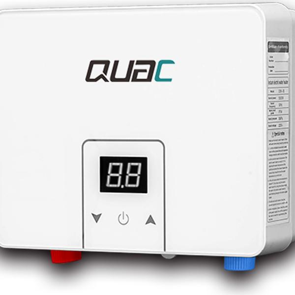 Aquecedor de água sem tanque de 6 kW com controle táctil moderno e aquecedor de alumínio fundido