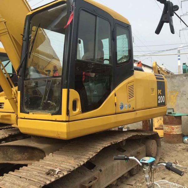 23T weight Used Crawler Excavator Komatsu PC200-7 S6D102E engine with Original Paint