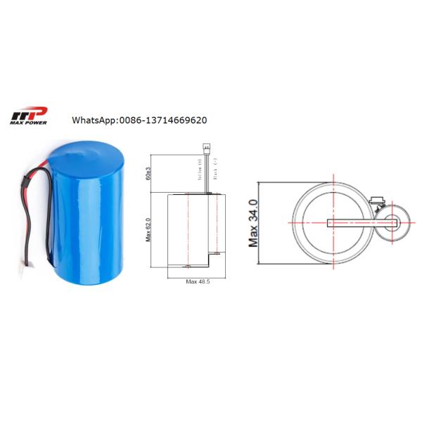 ER34615 3.6V 19Ah Lisocl2 Primary Lithium Ion Battery D Size 10 Years Shelf Life
