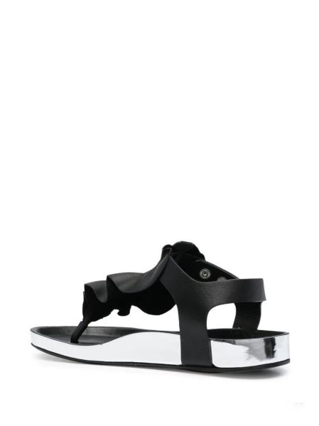 Sheepskin Lace Casual Soft Flat Slippers Sandals with fully ergonomic outsole