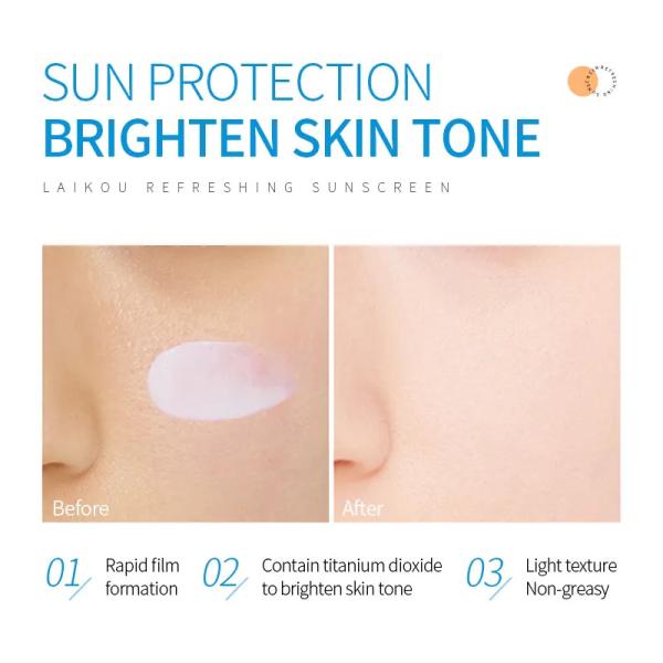 Creme de proteção solar Maquiagem Branqueador Proteção UV SPF 50+ Pa+++ Creme hidratante para o rosto e corpo