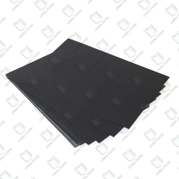 Folhas de papel de Bristol preto de superfície lisa de pasta reciclada
