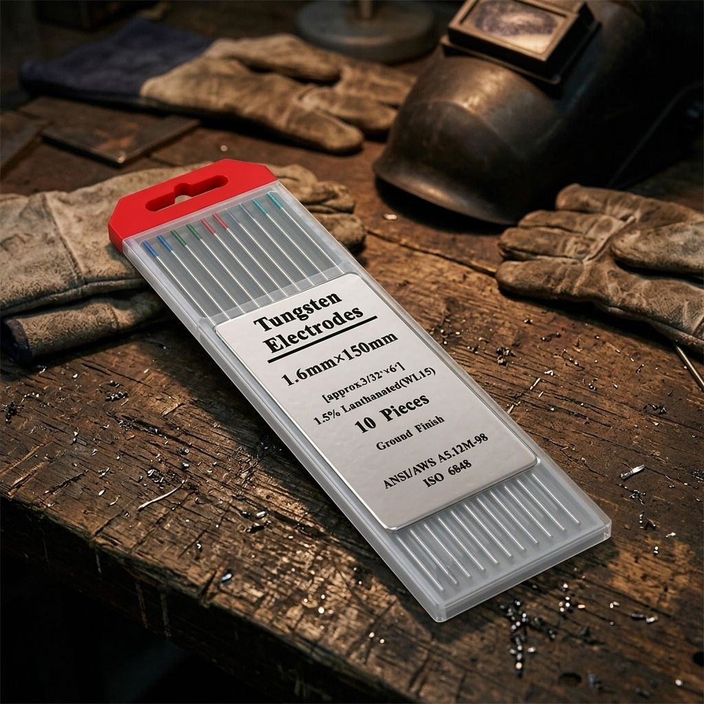 TIG Welding Parts WT20 Thoriated Tungsten Needle Tungsten Electrode Argon Arc Welding Red Head Tungsten Needle 1.6/2.4/3.2mm