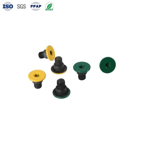 Acero galvanizado de carbono, tornillos de paso de cabeza plana M0.6mm-M36mm Revestimiento personalizado