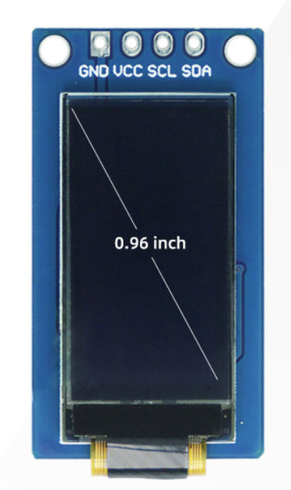 0.96 Inch 128x64 Resolution COG OLED Display Module with I2C Interface and SH1107 Driver