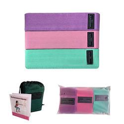 38cm 45lbs Workout Fabric Resistance Bands 15 Inch Anti Skid