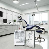 Conception de valise Unité dentaire portable Unité de traitement dentaire mobile portative avec compresseur intégré Lampe à polymériser et détartreur