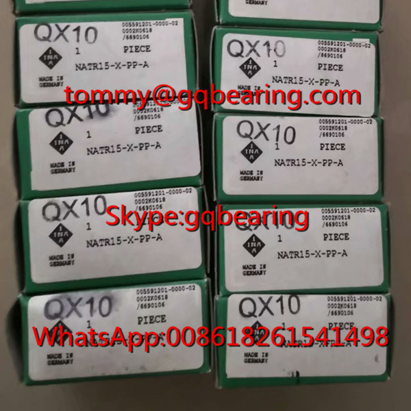 INA NATR15-X-PP-A Rolamentos de rolamento tipo jugo NATR15PPA Rolamentos de seguimento de camas