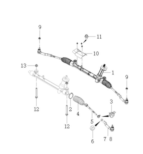 F26-3401430EA Outer Tie Rod End Ball Joint JETOUR T2 Car Suspension Components