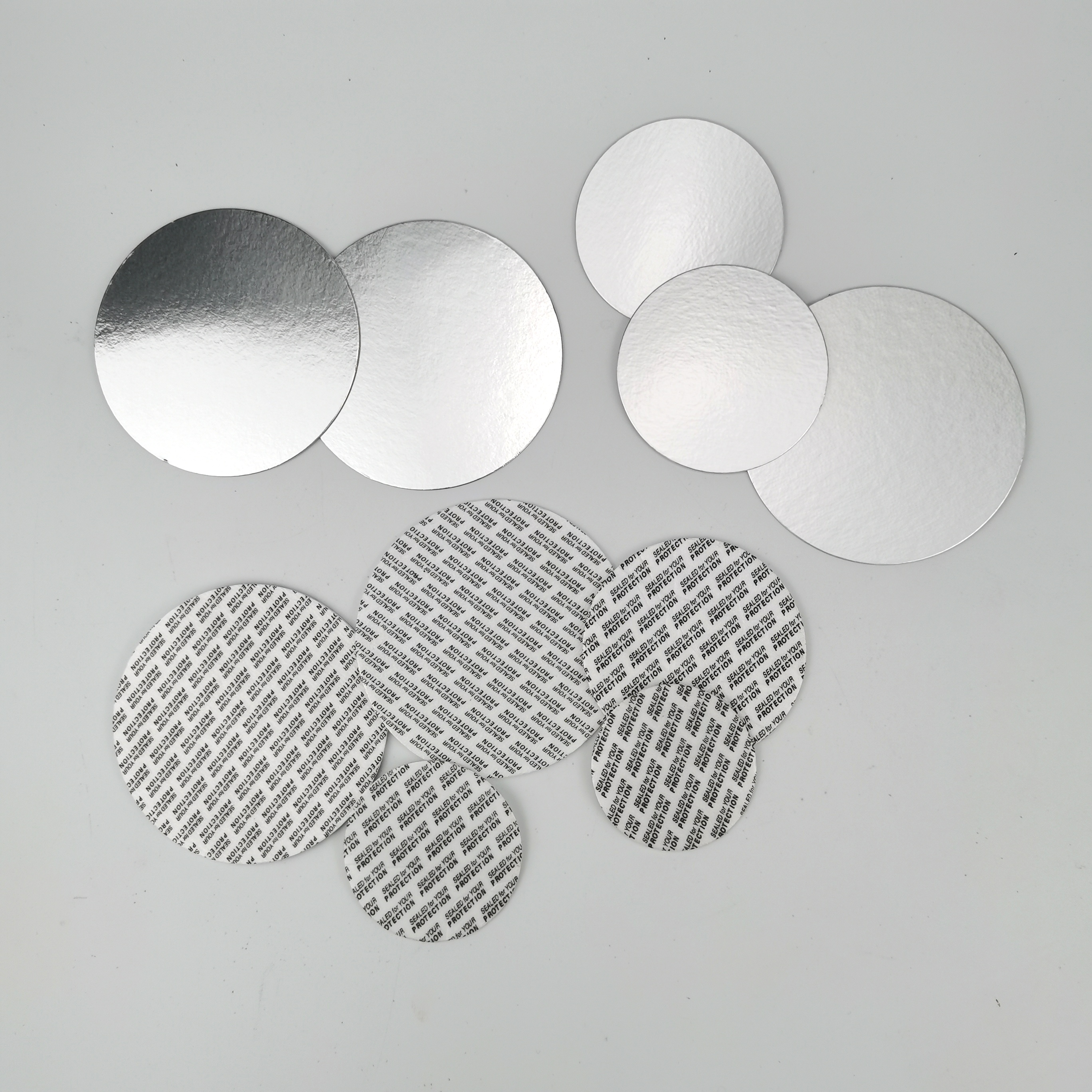 SGS Round Easy Peel Off Lid Foil Liner Seal For Jars Induction Heating