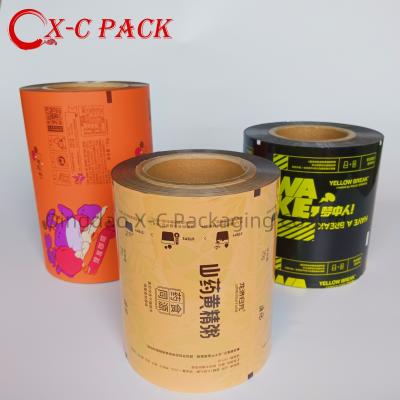 Sachet automatique de petite sauce emballage de pâte de miel sauce tomate sauce ketchup sachet de sac en plastique film laminé en rouleau