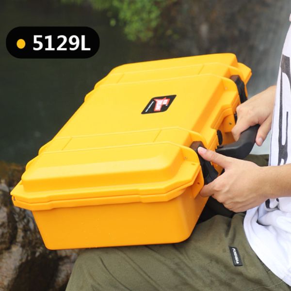 Boîte à outils en plastique anti-extrusion anti-chute durable, grande capacité, portable, pour situations d'urgence