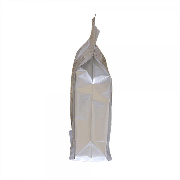 Stand up Eight Sides Sealed Aluminum Foil Plastic Coffee Zipper Pouch