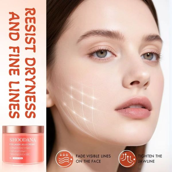 Crème Visage Hydratante Anti-Rides pour Femmes, Soin Éclaircissant de la Peau avec Collagène & Rétinol, Produit de Beauté