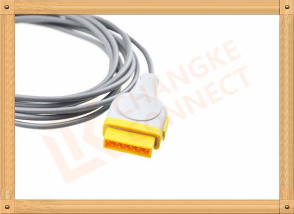 GE 11 Pin Medical Temperature Sensor Probe Adapter Cable PVC Insulation