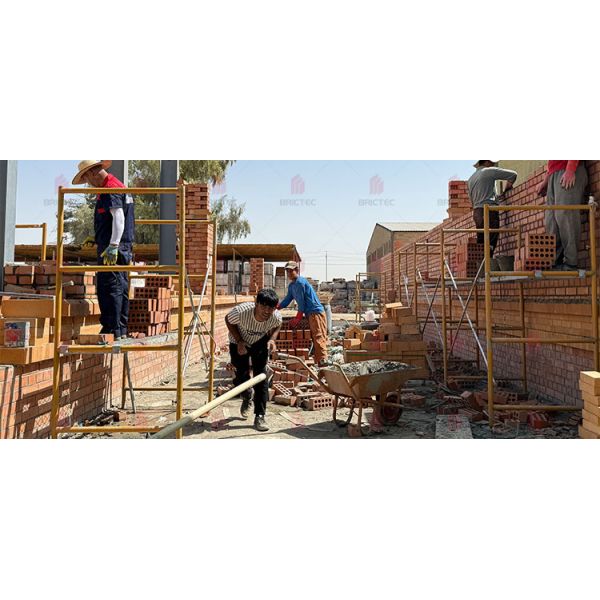 Customized Clay Brick Factory with Fully Automatic Clay Brick Production Line and On-site Construction