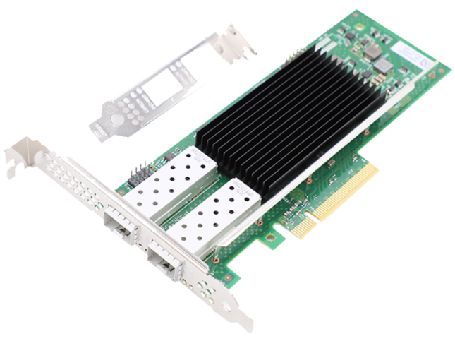 1000Mbps Intel E810XXVDA2G1P5 25 Gigabit Dual Port PCIe 4.0X8 Ethernet Network Card