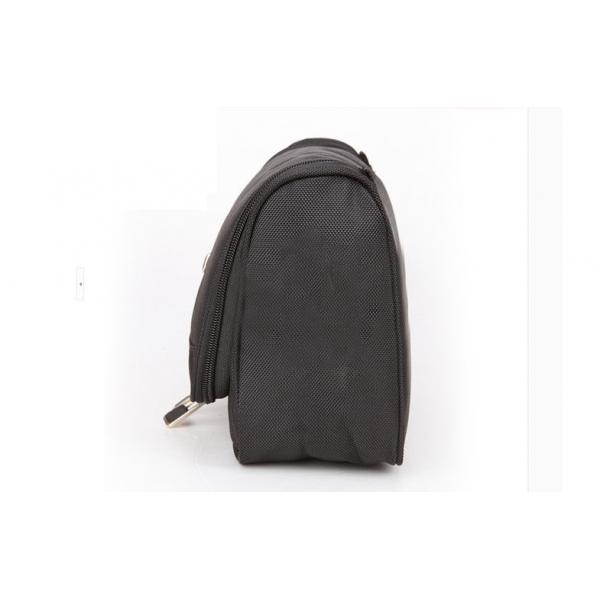 Polyester Surface Travel Organizer Bag Black Inner With Plastic Hook