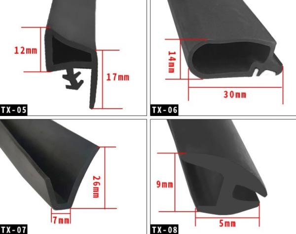 OEM ODM Custom Soft TPE Rubber Edge Trim Seal Strip Profile For Aluminum Windows Door