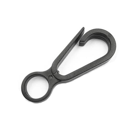 Plastic POM 1G Mini Snap Hook Black POM Quick Link Lanyard Accessories