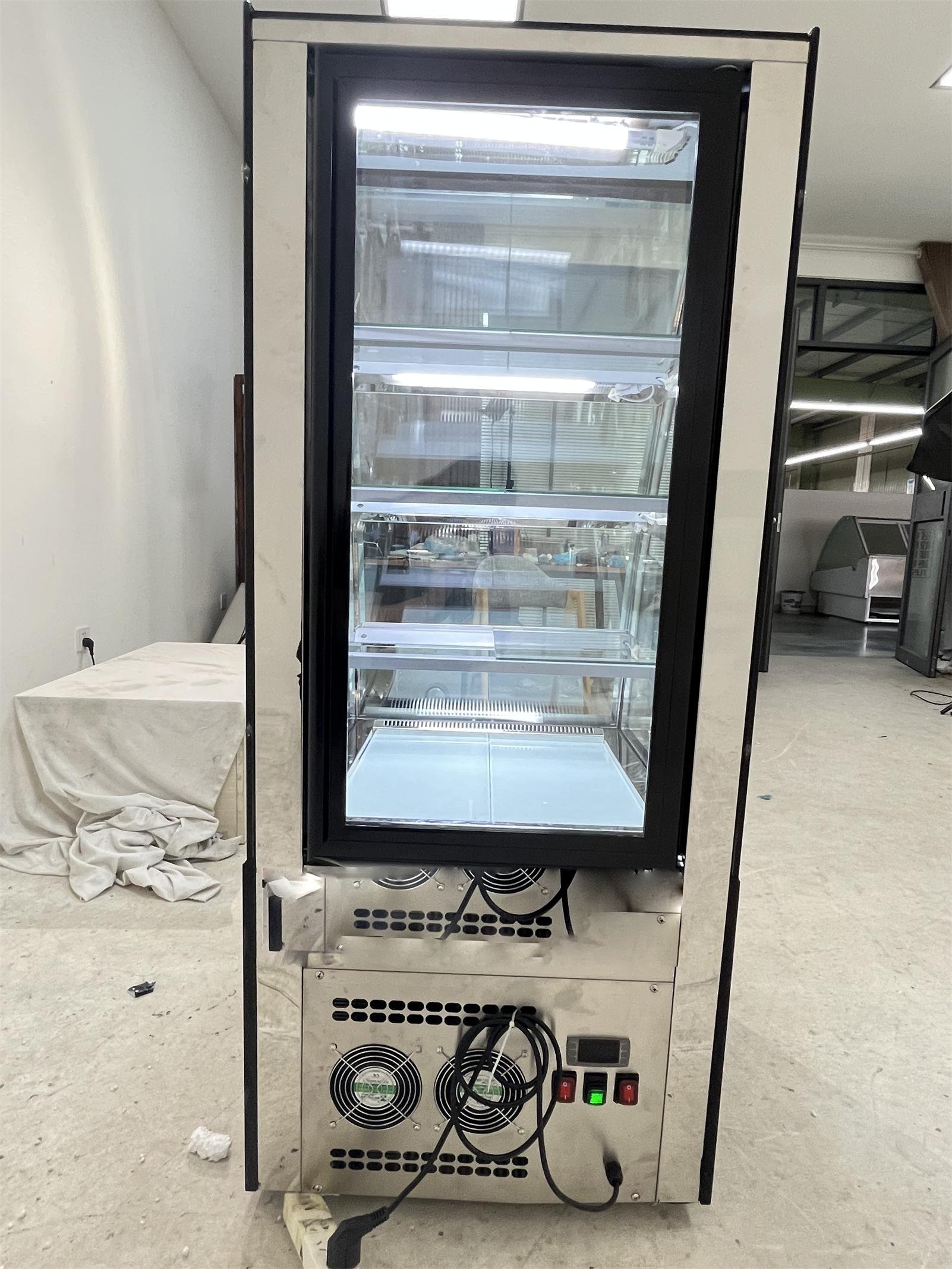 ROSA 60TS Extra‑tiny size Commercial Arc Glass Cake Display Refrigerator Bakery Showcase