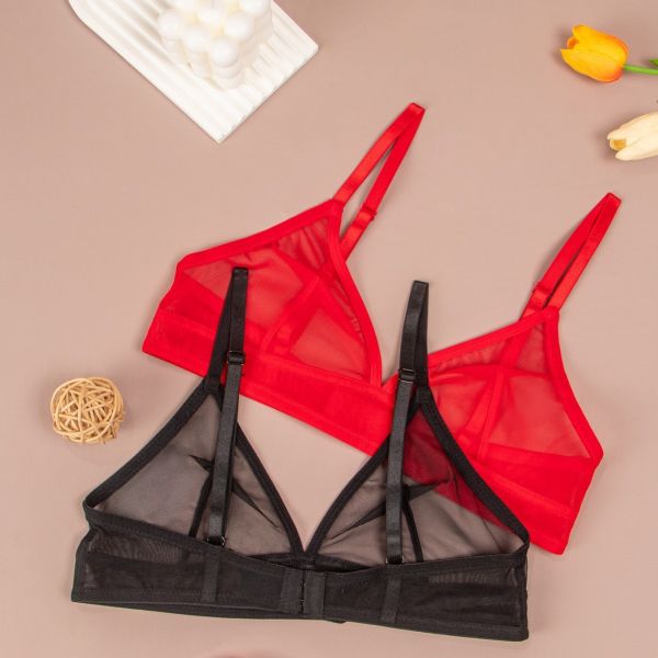 Transparent Mesh Erotic Bra Wholesale Price Xs-xxl Sizes Ladies Bra Underwear Hot Sexy Lace Wholesale Bra for Female