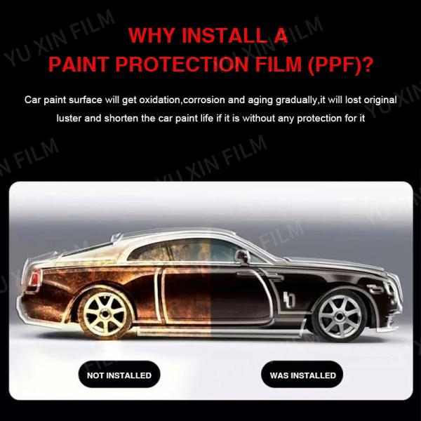 Clear Heat Healing TPU Paint Protection Film Anti Scratch Car Body Wrap Sticker Film