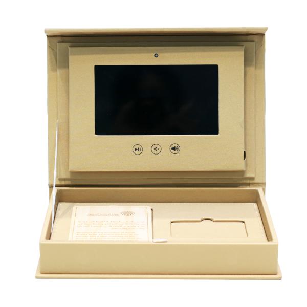 MDF Video Screen Display Gift Box with Customizable Design and 4 Color Print Method