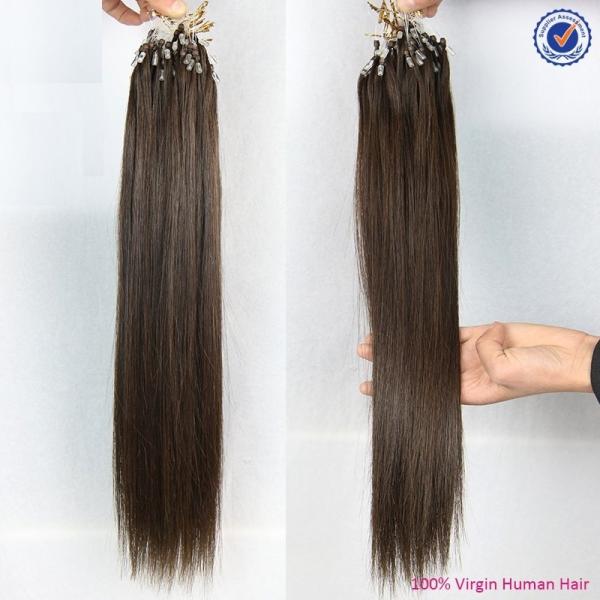 Micro extensões do cabelo do laço, grampo do ser humano de 100% em extensões naturais do cabelo