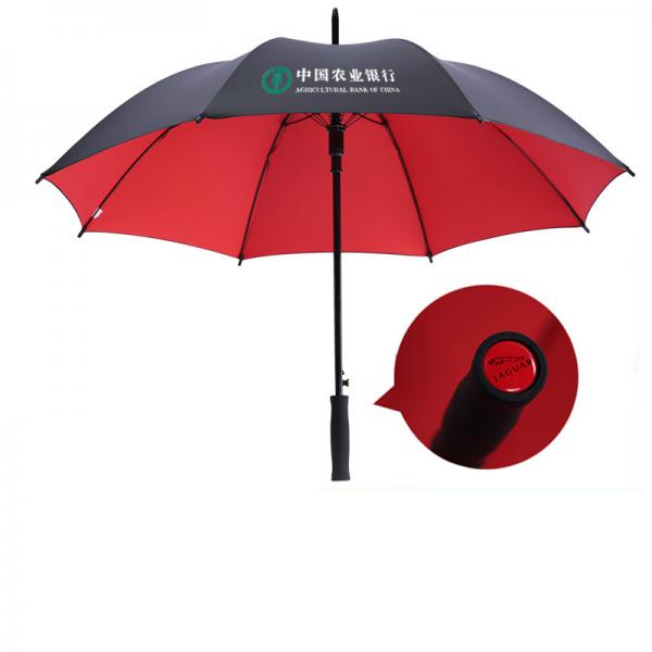 Gift Automatic Advertising Umbrella with Straight Handle and Pongee Panel Material