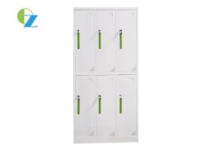 6 Door Lateral Steel Office Metal Locker Cupboard For Swimming Pool Or School