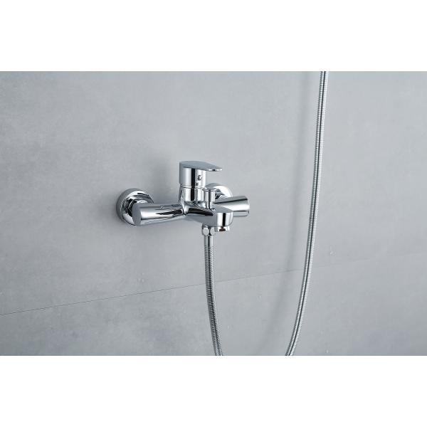 Wall Mounted Brass Chrome Bathroom Bathtub Hand Shower Faucet Set for Bathroom Wash