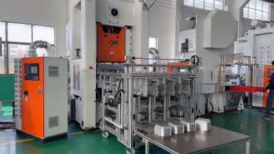 26KW Aluminium Foil Container Making Machine With 1220 × 900 Mm Food Plate Dimensions