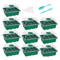 Trous de drainage plateaux en plastique pour semis de plantes 1 paquet de 12 plateaux pour une croissance optimale des plantes