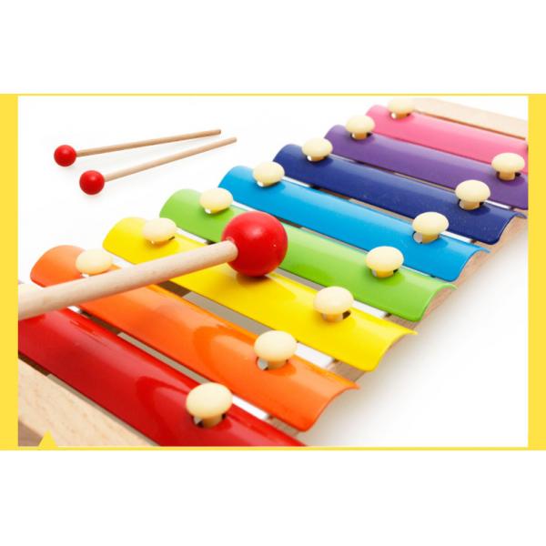 Xilófono de madera Toy Music Instrument Non Toxic de los niños unisex del bebé