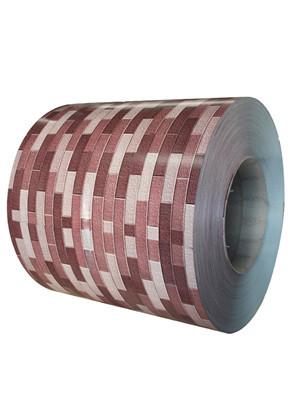 Brick Pattern Steel Coil PPGI Color Coated For Prefab House And Fencing